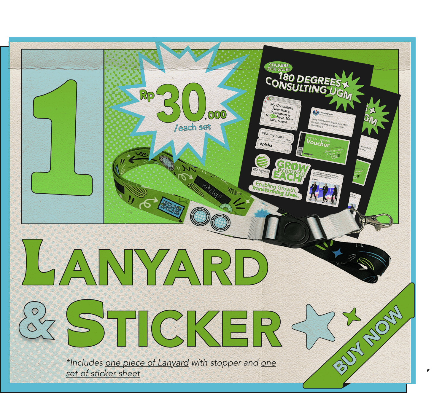 Lanyard and Sticker 